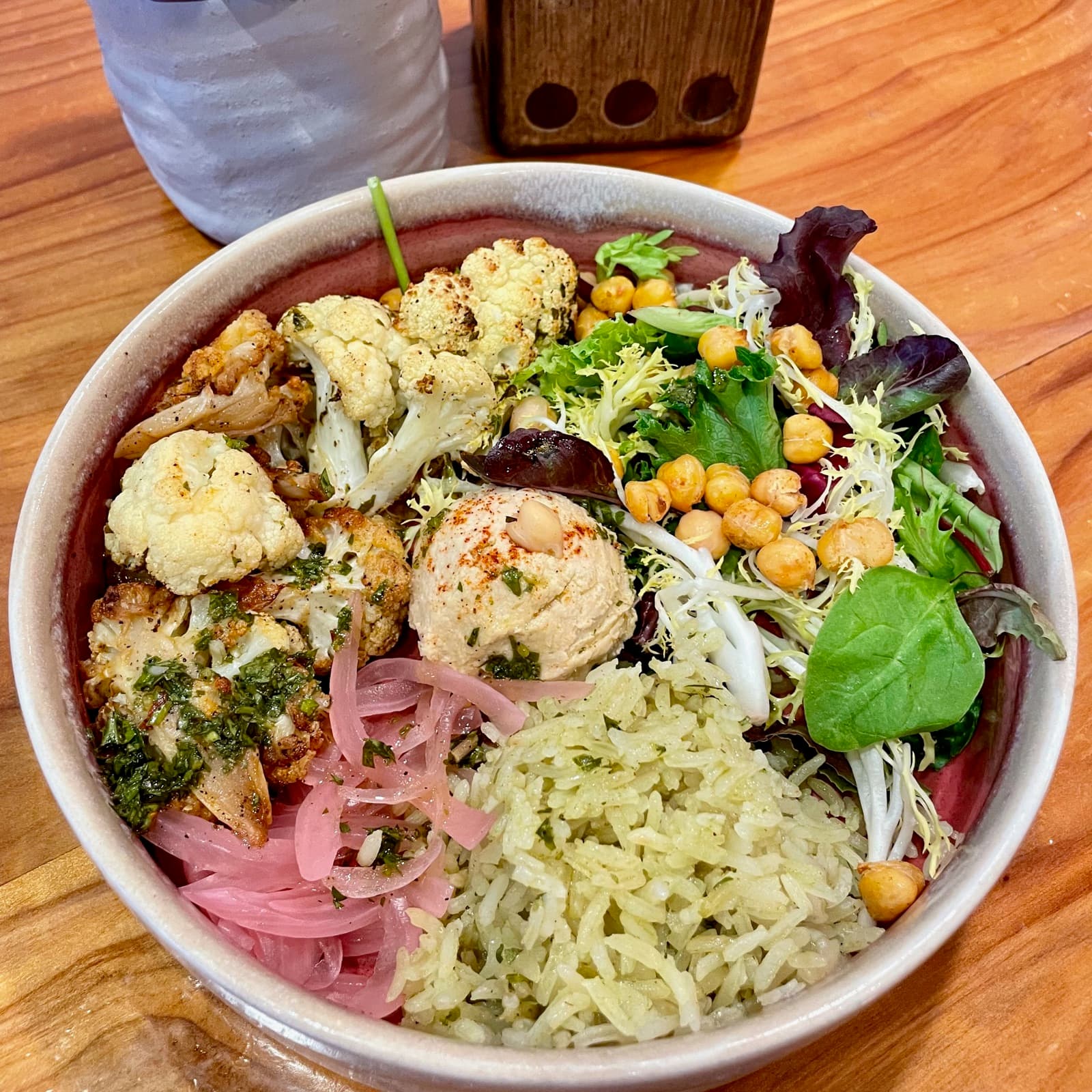 Chimichurri garbanzo bowl